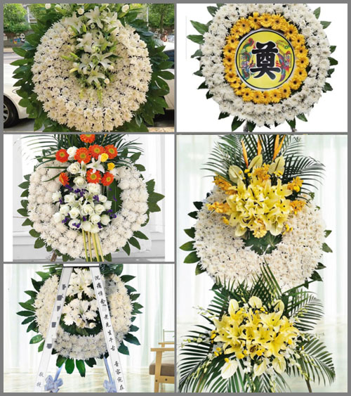 云南红河州个旧市城区街道花圈速递